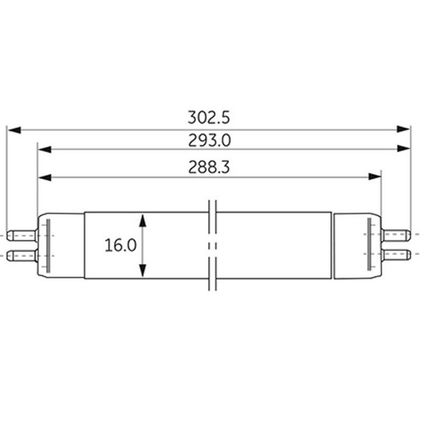 T5 store bulb lengths