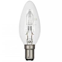 Show details for  Halogen Candle 42w SBC Clear