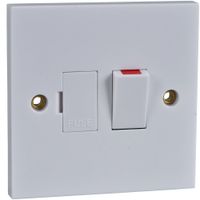 Show details for 13A Switched Fuse Connection Unit, 1 Gang, White, Exclusive Range