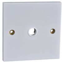 Show details for  20A Front Entry Flex Outlet, 1 Gang, White, Exclusive Range