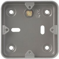 Show details for  Schneider 'Exclusive' 1-2 Gang Surface Grid Mounting Box - Grey