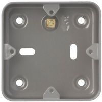 Show details for  Schneider 'Exclusive' 1-2 Gang Surface Grid Mounting Box - Grey