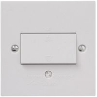 Show details for  10AX 3 Pole Isolator Plate Switch, 1 Gang, White, Exclusive Range