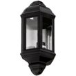 Show details for  Half Lantern, E27 (Lamp Not Included), Black, IP44