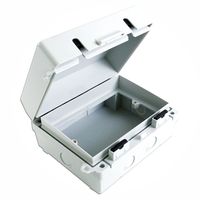 Show details for  IP65 Outdoor Socket Box, 2 Gang, Grey