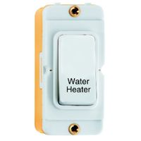 Show details for 20AX Double Pole Rocker Module 'Water Heater', White, White Trim, GRID-IT Range