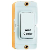 Show details for 20AX Double Pole Rocker Module 'Wine Cooler', White, White Trim, GRID-IT Range