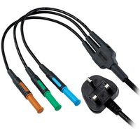 Show details for  Mains Lead with 2 x 4mm Connectors