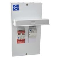 Show details for  100A Fused Switch, 2 Pole, 230V, 250mm x 135mm x 87mm, Steel, IP2X