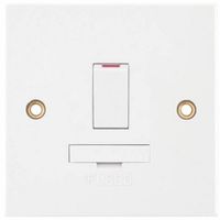 Show details for  13A Double Pole Switched Fused Connection Unit, 1 Gang, White, Square Range