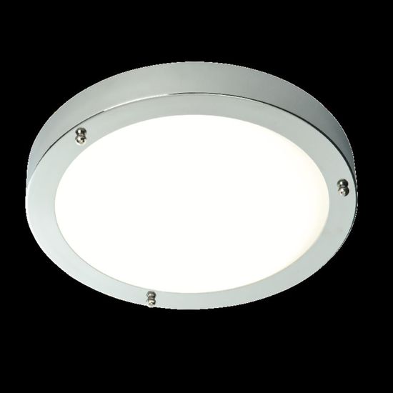 IP44 9W Chrome Plated Portico Flush LED Light Cool White