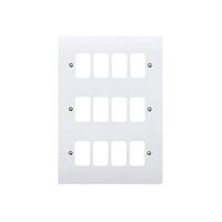 Show details for  MK White 12 Module Frontplate K3639WHI