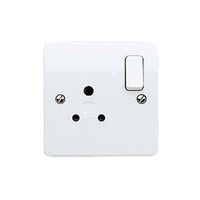 Show details for  Logic Plus 5A 1 Gang DP Switched Socket - White