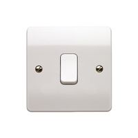 Show details for  Logic Plus 10A 1 Gang 1 Way White Switch - White