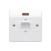 Show details for  32A 1 Gang White DP Switch with Neon