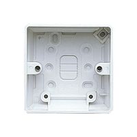 Show details for  40mm 1 Gang Surface Box - White