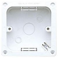Show details for  Flanged Flush Mounting Box, 1 Gang, 45mm, White