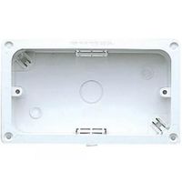 Show details for  Flanged Flush Mounting Box, 2 Gang, 45mm, White