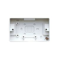 Show details for  40mm 2 Gang Surface Box - White