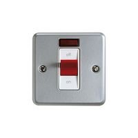 Show details for  Metalclad Plus 32A 1 Gang DP Switch with Neon