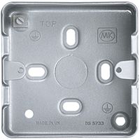 Show details for  Metalclad Plus 1 Gang 38mm Surface Box with Knockouts