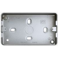 Show details for  Metalclad Plus 2 Gang 38mm Surface Box with Knockouts