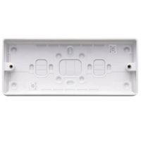 Show details for  Moulded Pattress with Knockouts, 3 Gang, 32mm, White, Logic Plus Range