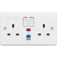 Show details for  Logic Plus White 13A 30ma 2 Gang SP Active RCD Switched Socket