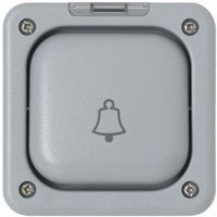 Show details for  Weatherproof 10A 2 Way Switch 'Bell', 1 Gang, Grey, IP66, Masterseal Plus  Range