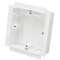 Show details for  Socket Mounting Box, 1 Gang, 35mm, White