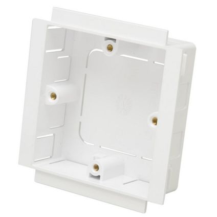 Mtpsb1 Marco Socket Mounting Box, 1 Gang, 35mm, White 