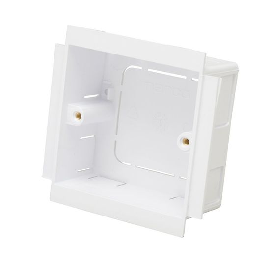 Elite 3 35mm 1 Gang Socket Box - White