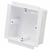 Show details for  Socket Mounting Box, 1 Gang, 35mm, White