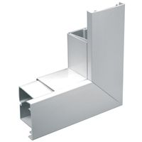 Show details for  90° Flat Angle Fabricated, 100mm x 100mm, PVC, White, Maxi Series