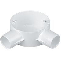 Show details for  Angle Box, 25mm, PVC, White