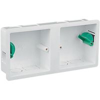 Show details for  Dry Lining Box, 1+1 Gang, 34mm, White