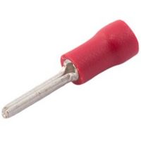 Show details for  Pin Terminal, 0.5mm²-1.5mm², 12mm, Red, PVC (Polyvinyl Chloride), 600V [Pack of 100]