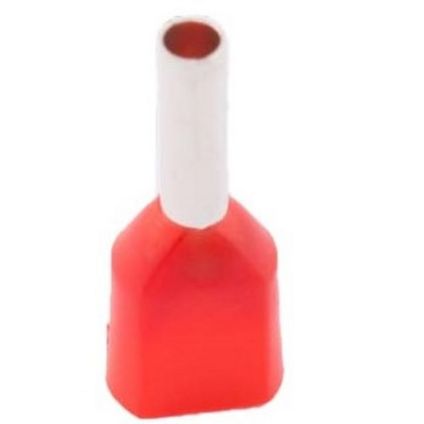 1.0-8IBLF/T SWA Insulated Bootlace Ferrule, 1mm², Red, T Range (French ...