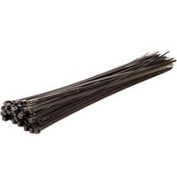 Show details for  Cable Tie, 300mm, 4.8mm, PA 6.6, Black [Pack of 100]