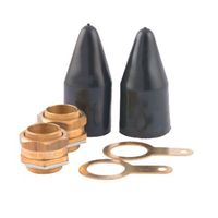 Show details for  Indoor Cable Gland Pack, M20, Brass, IP2X