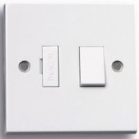 Show details for 13A Switched Fused Connection Unit, 1 Gang, White, Arctic Edge Range