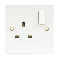 Show details for  1 gang switched BS 1363 13A SOCKETS