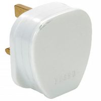 Show details for  13A Fused Plug Top, White
