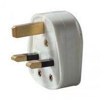 Show details for  13 A 3 pin white PLUG TOPS - RESILIENT (A.S.T.A. Approved)