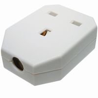 Show details for  13A 1 Gang Resilient White Trailing Socket