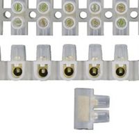 Show details for  White Polyethylene T80 450V 50A 12 Way Strip Connector - NON SELF EXTINGUISHING