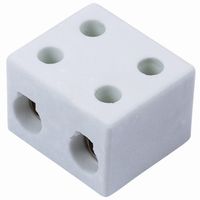 Show details for  15A 2 Pole Porcelain Connector Block (Sold in 1's)