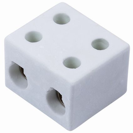 PC152 Niglon 15A 2 Pole Porcelain Connector Block (Sold in 1's) | YESSS ...