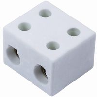 Show details for  30A 2 Pole Porcelain Connector Block (Sold in 1's)