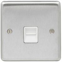 Show details for  10A 2 Way Switch, 1 Gang, Satin Stainless Steel, Matching Trim, Stainless Steel Range